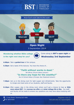 Open Night - Toowong Uniting Church