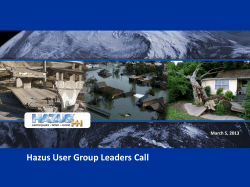 Hazus_User_Group_Leaders_Call_Presentation_March_2013