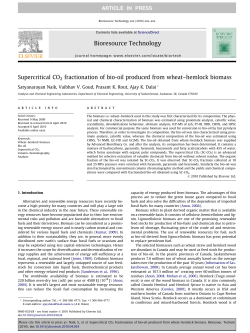 Supercritical CO2 fractionation of bio-oil produced