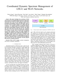 Coordinated Dynamic Spectrum Management of LTE-U and Wi
