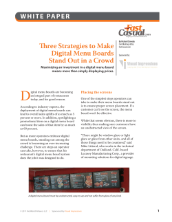 Three Strategies to Make Digital Menu Boards Stand Out in a Crowd