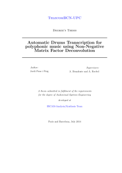 Automatic Drums Transcription for polyphonic music using Non