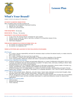 My Personal Brand - National FFA Organization