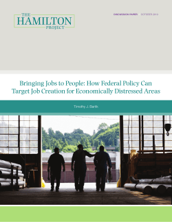 How Federal Policy Can Target Job Creation for Economically
