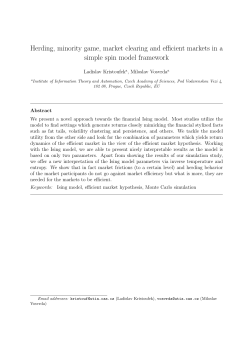 Herding, minority game, market clearing and efficient markets in a