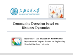 Community Detection based on Distance Dynamics Reporter