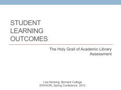 Exploring and communicating library contributions to