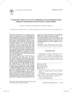 A comparative study of less invasive stabilization system and