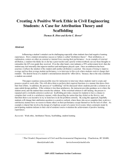 Creating A Positive Work Ethic In Civil - ASEE