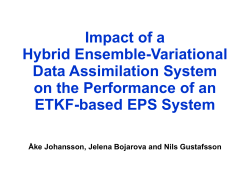 Johansson: Impact OF Hybrid Ensemble Variational DA