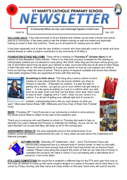 Newsletter 125 - St Mary`s Catholic Primary School
