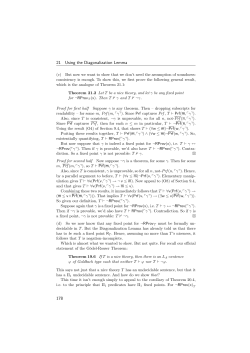 21 Using the Diagonalization Lemma 178