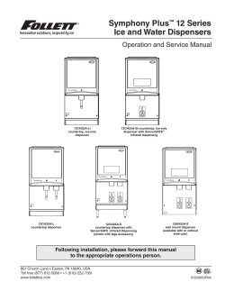 Symphony Plus&trade; 12 Series Ice and Water