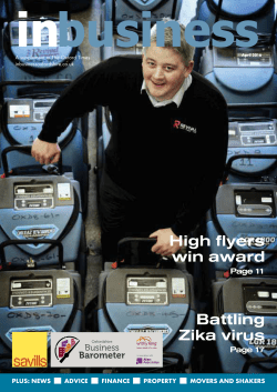 High flyers win award Battling Zika virus