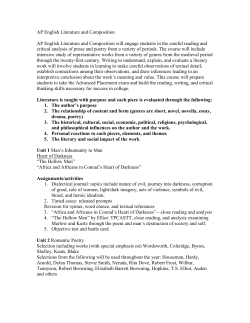 AP English Literature and Composition AP English Literature and