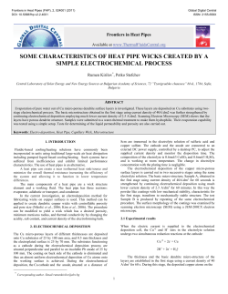 Journals PDF | Frontiers in Heat Pipes - Thermal