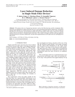 Laser Induced Damage Reduction in Single