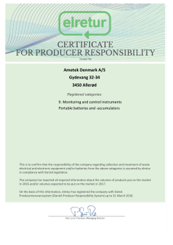 Ametek Denmark A/S Gydevang 32