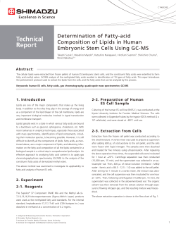 C146-E243 Technical Report: Determination of Fatty