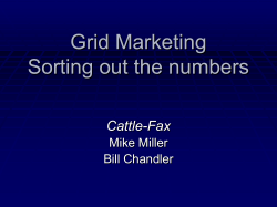 Grid Marketing Sorting out the numbers