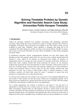 Solving Timetable Problem by Genetic Algorithm and