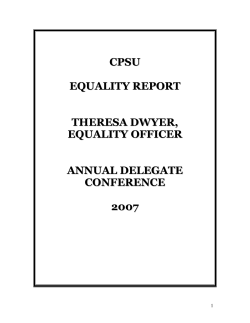 Equality 2007 Report
