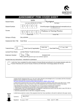 Assessment Item Cover Sheet
