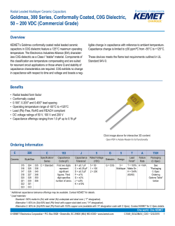 Goldmax, 300 Series, Conformally Coated, C0G Dielectric, 25