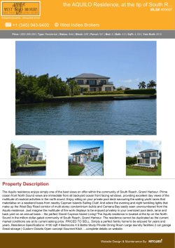 the AQUILO Residence, at the tip of South R