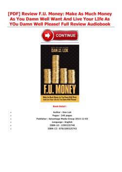 Review FU Money: Make As Much Money As