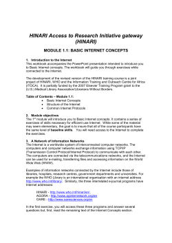 internet concepts - World Health Organization