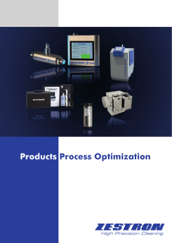 Overview Process Optimization Products
