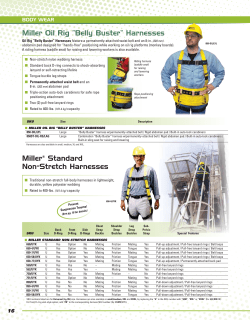 Miller® Standard Non-Stretch Harnesses Miller Oil Rig