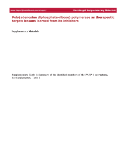 Poly(adenosine diphosphate-ribose) polymerase