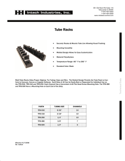 Tube Racks - Intech Industries, Inc.