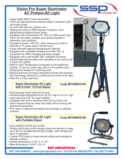 ssp tech vision pro led work