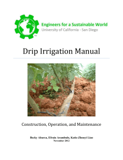 Drip Irrigation Manual