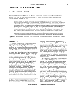 Cytochrome P450 in Neurological Disease