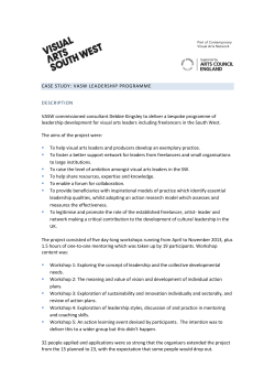 read here - Visual Arts South West