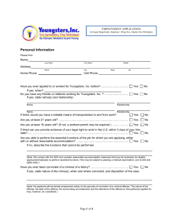 Personal Information Please Print Name_ Last Name First Name