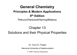 Slide 1 - Chemistry - Memorial University of Newfoundland