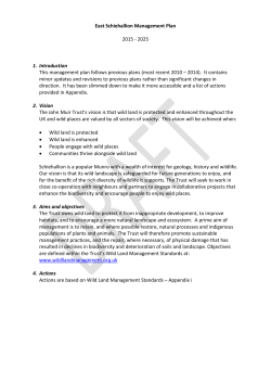 East Schiehallion Management Plan 2015