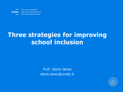 Three strategies for improving school inclusion