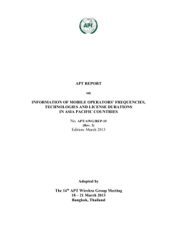 APT/AWG/REP-15(Rev.1) - Asia