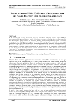 fabrication of pp/al2o3 surface nanocomposite via novel 598-605