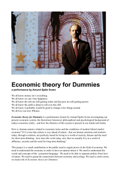 Economic theory for Dummies