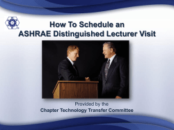 ASHRAE Honors and Awards Program