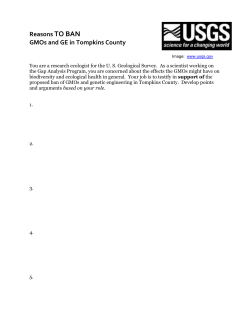 Reasons NOT to ban GMOs and GE in Tompkins