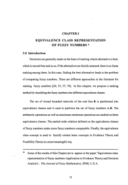 equivalence class representation of fuzzy numbers