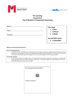 Pre-Learning - Mathematics Mastery